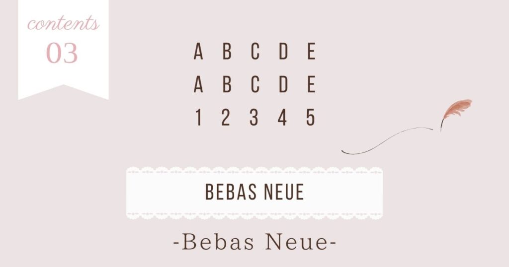 Bebas Neue